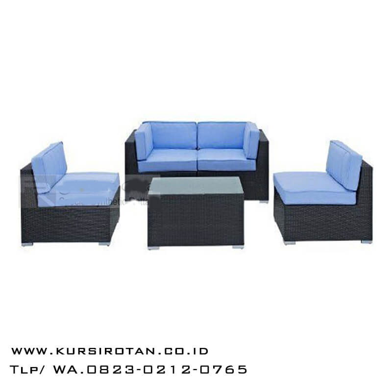Set Sofa Rotan Sintetis Modern